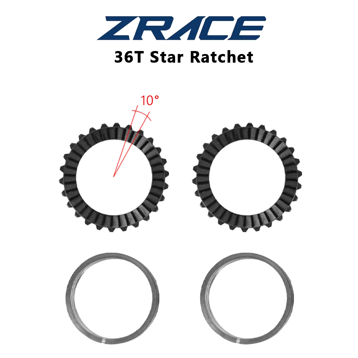 ZRACE Star Ratchet DLC-beschichtetes 36T 54T 60T Upgrade-Service-Kit für DT Swiss 180 240 350 Hinterradnabe – Ersatzteil mit hoher Eingangsdrehzahl