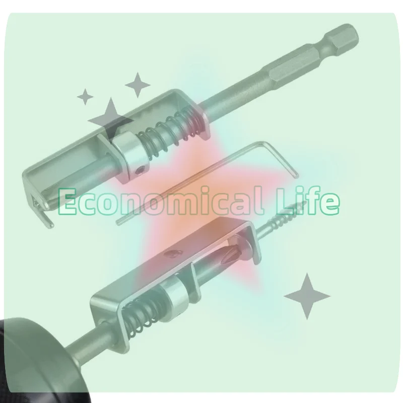 1PC Universal Anti-Drop Screwdriver Bit Spring-Loaded Screw Holder Bit Wear Resist Screw Retaining For Electricians Mechanics