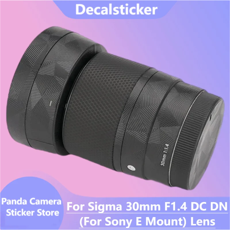 Para Sigma 30mm F1.4 DC DN contemporáneo para Sony E Mount calcomanía piel envoltura de vinilo película lente de cámara pegatina protectora 30 1,4 F/1,4 C