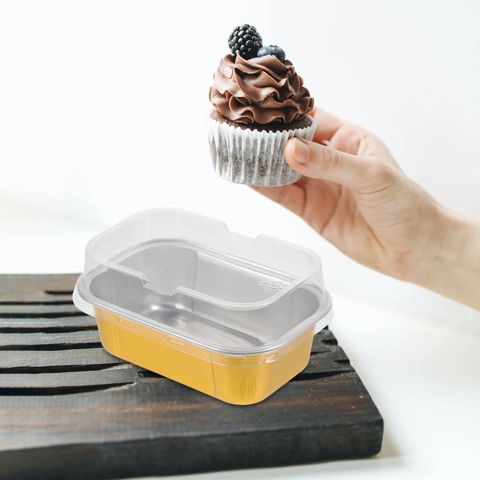 

40Sets Baking Mold Aluminum Foil Cake Pans Disposable for Cupcake Egg Tart Dessert Kitchen Bakery Use