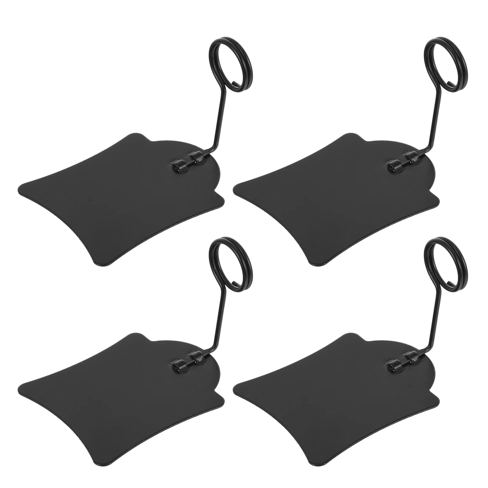 

5 Pcs Black 5CM Price Tag Clip Supermarket Metal Stand Advertising Wire Clamp Hangers for Up Stickers Eye Catching Food