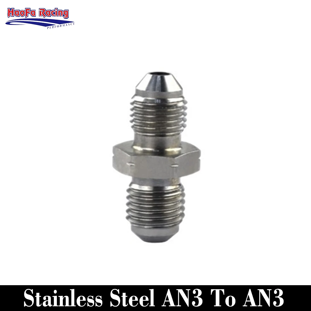 

AN3 To AN3 Brake Hose End Motorcycle Automobile Hydraulic Brake System Stainless Steel Parts Hose Fitting Brake Hose Adapter