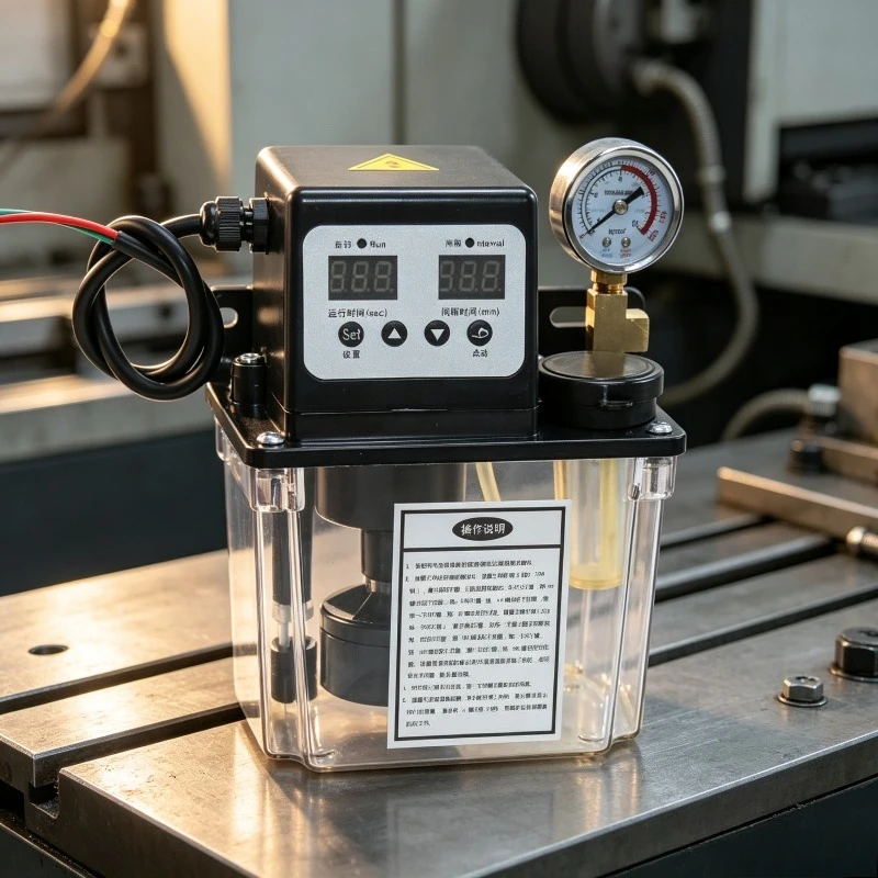 Automatic Electric Lubrication Pump for CNC Lathe Guide Rail 220V Oil Injector Industrial