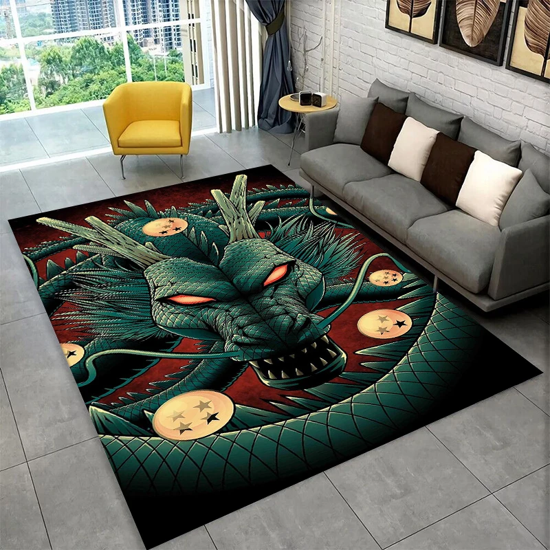 Cartoon D-Dragon Ball Anime Game Carpet Rug for Playroom Bedroom Living Room Sofa Home Decor,kid Area Rug Non-slip Floor Mat