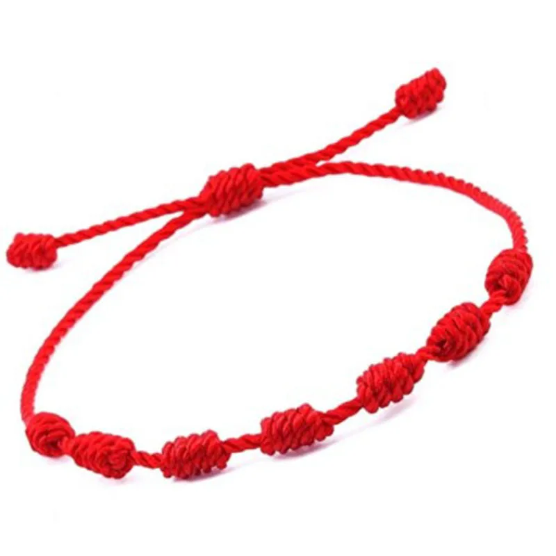 1pc Simple Red Knot Woven Bracelet for Women Men Handmade Adjustable Bracelet Jewelry Trendy Accessories Party Gift Couple Items