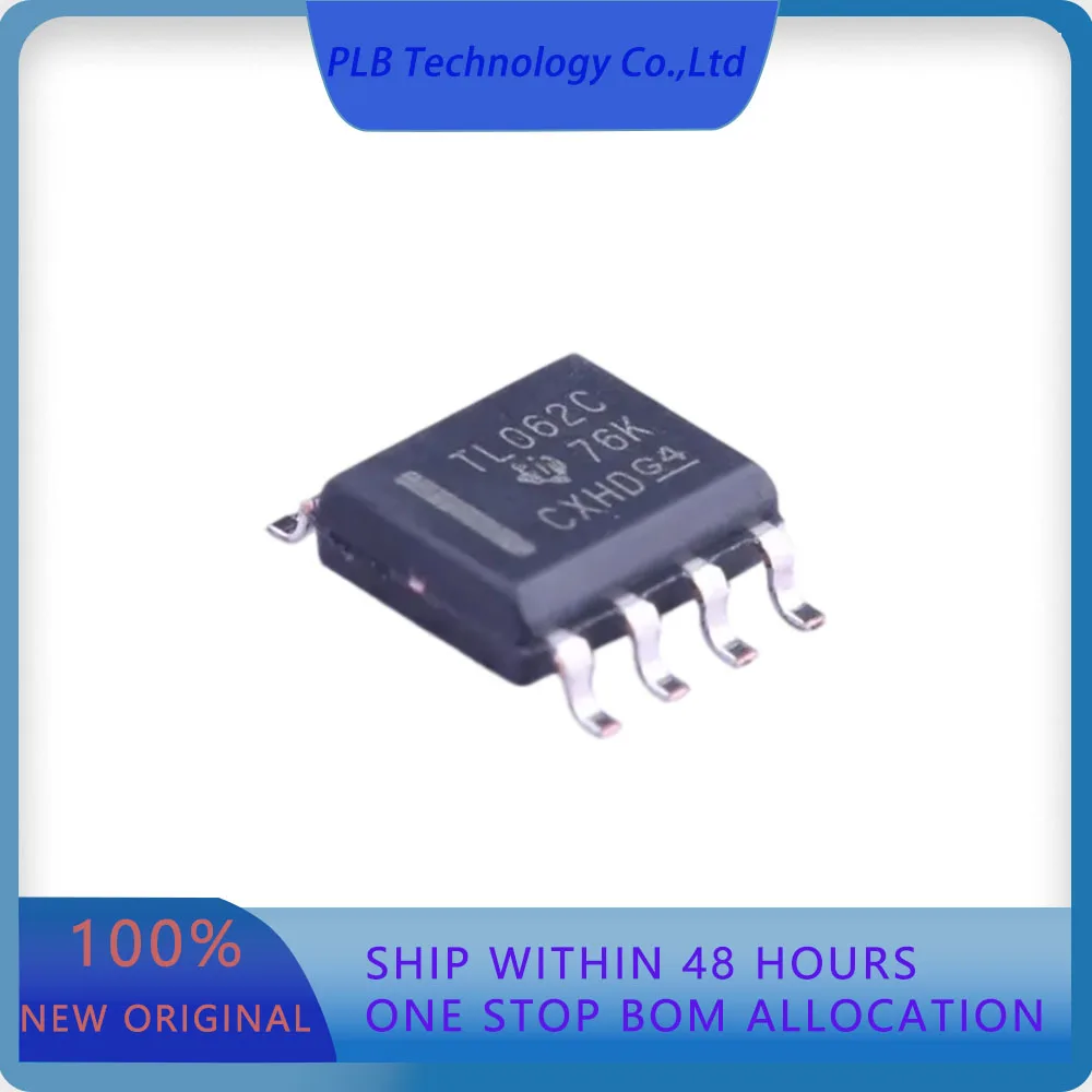 TL062CDR TL062  3mV 30pA 1MHz 3.5V/us 2 SOIC-8 FET Input Amplifiers Original Stock