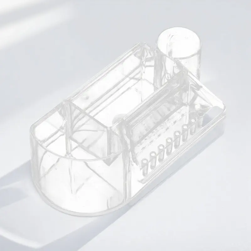 Nail Drill Bit Holder Organizer Storage Box Pc Material Nail Drill Bits Display Stand Salon Home Use Professional Organizer