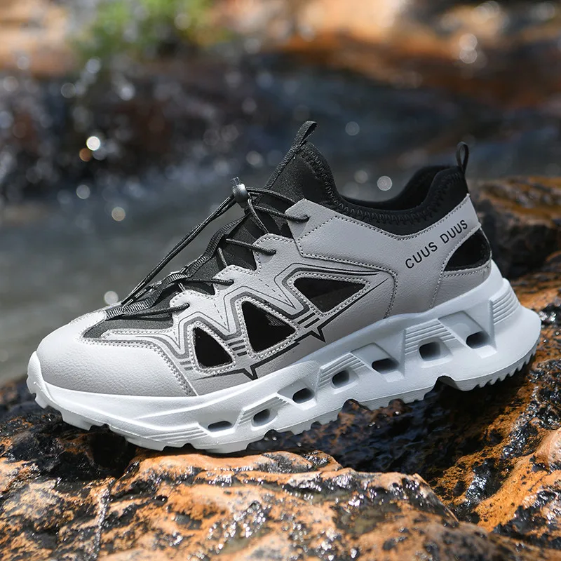 Men'swatershoes quickdryingantislipthicksoledSandalsbreathabl outdoorwaterproof hiking walking sports shoes, summer sports shoes