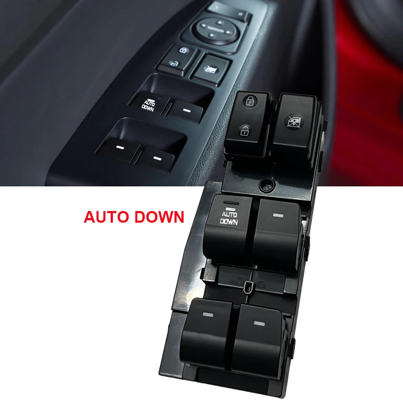 Car Power Window Control Switch Window Lifter Switch Button For Hyundai Elantra 2017 2018 2019 2020 93570-F2100