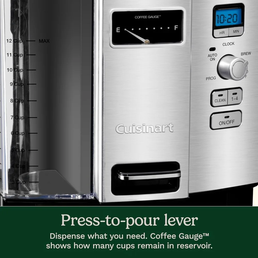 Cafeteira com Gotejamento Programável, Preto, 12 Cup, DCC-3000P1