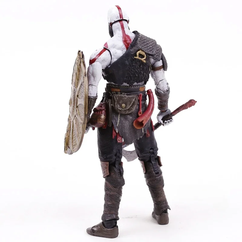 20cm God of War 4 Kratos Cartoon Action Figure PVC Doll Desktop Model Ornaments Collection Toy Decoration Children Birthday Gift