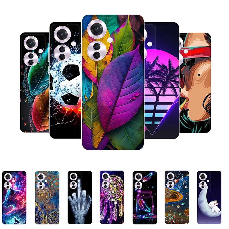 

For OPPO Reno11 F 5G Case CPH2603 Soft Silicone Back Cover For Case OPPO Reno 11F Anti-Drop Coque Reno11F Fashion Cute