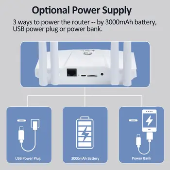 Benton odemčený WiFi6 4G SIM router 3000mAh USB napájený 4G router přenosný WiFi mobilní cestovní router pracuje s 3G 4G 5G SIM kartou 8 nejlepší prodej odemknout zařízení Zong 4G - №3