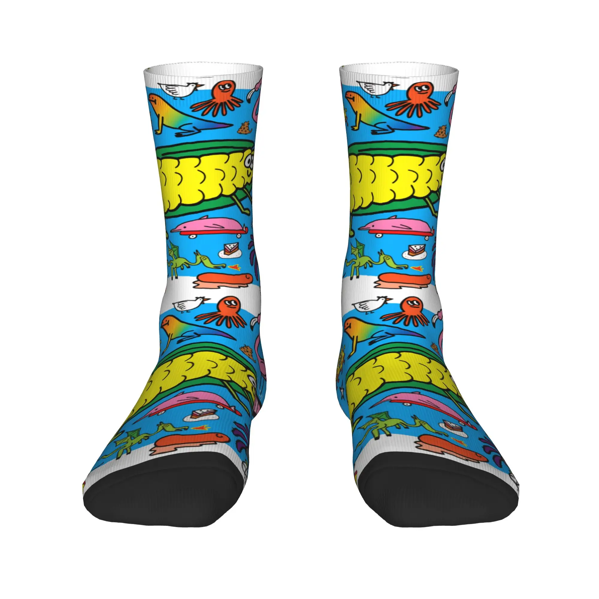 Jons Burgermans art Stockings  Leisure Socks Men's Quality Socks Autumn Outdoor Graphic Non Skid Socks Gift