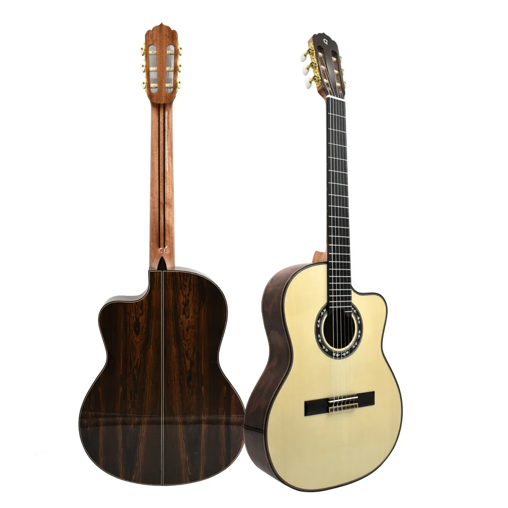 

High Quality Classic Guitar for Spruce Top Solid Guitar for Professional Handmade 4/4 Size Top Solid