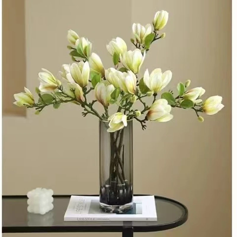 hls02ldk Home Simple Magnolia Artificial Flowers Living Room Decoration