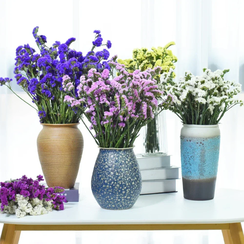 Immortal Flower Bouquet for Home Decor, Natural Dried Myosotis, Sylvatica Bouquets, Forget-me-not Flower Bouquet, Purple Color