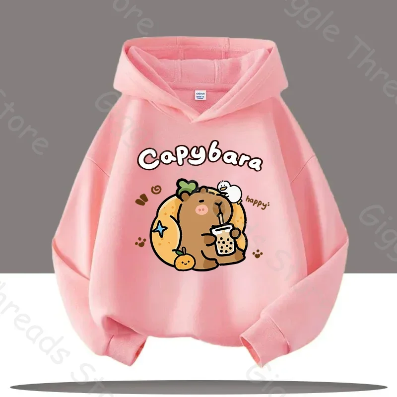 الراحة المثالية للأطفال: هوديس كابيبارا اللطيفة تقدم الابتسامات مع نسيج فائق النعومة ونمط كرتوني ممتع للجميع