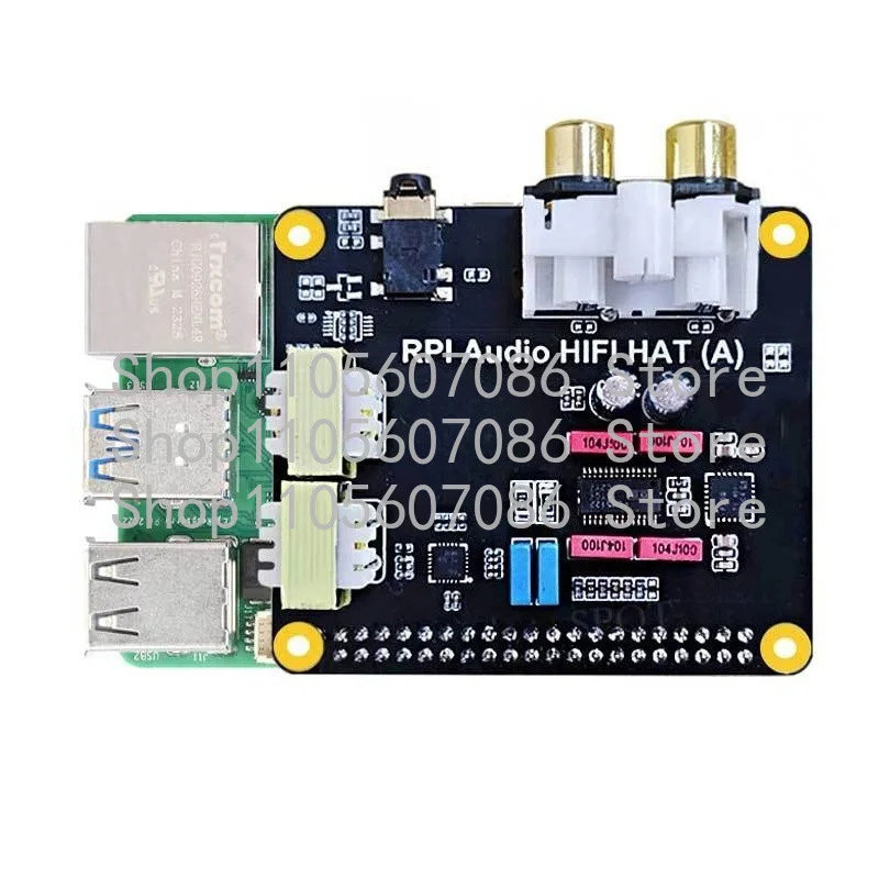 Suitable for Raspberry Pi 5 PCM5122 I2S HIFI Sound Card DAC Expansion Also Supports PI4/PI3/Zero Full Series