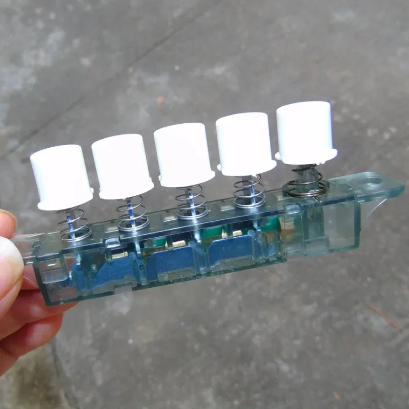 Electric fan button switch, round five-key three-speed + shaking head, floor fan key speed control button