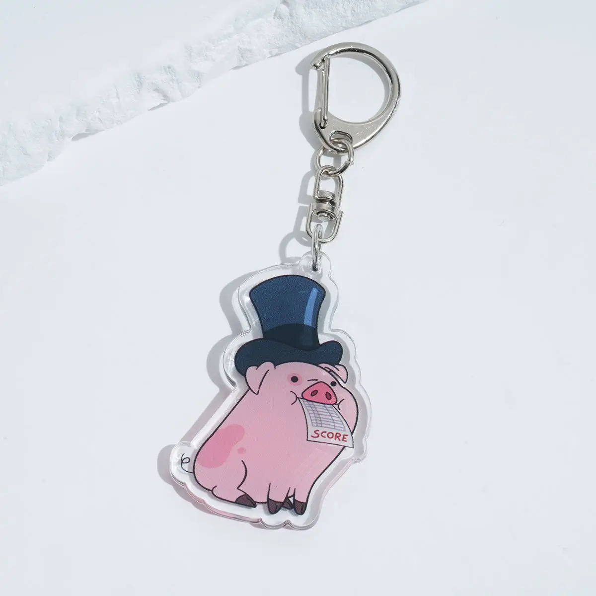 Acrylic Cartoon Anime Pendant Keychains Holder Car Key Chain Key Ring Phone Bag Hanging Jewelry Gifts Accessories Gravity Falls