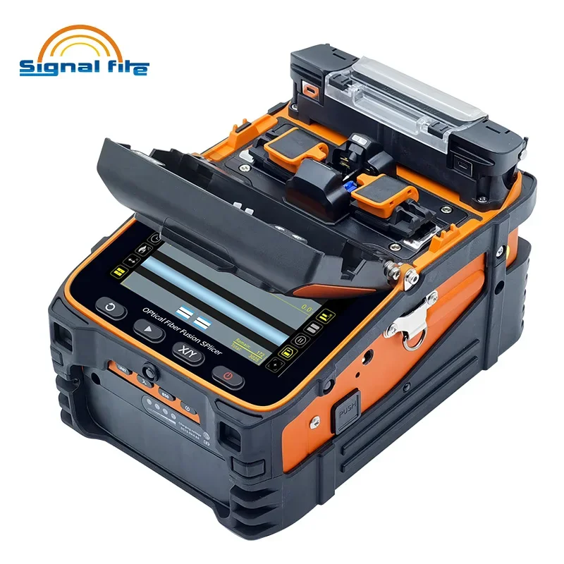 Imagem -04 - Signal Fire-optical Fiber Fusion Splicer Splicing Machine Motores Alinhamento do Núcleo Brand Model Ai10a Ai-9 Ai8c Ai6a Novo