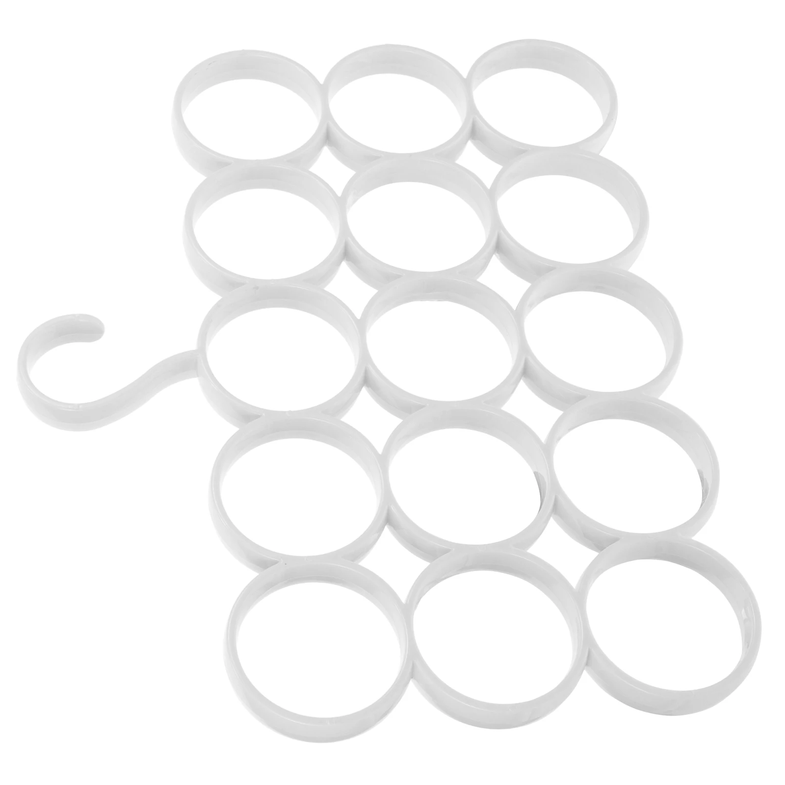 

15 Rings Scarf Tie Hanger Wardrobe Storage Rack Circle Scarves Organizer Multifunctional Closet Space Saver Quality