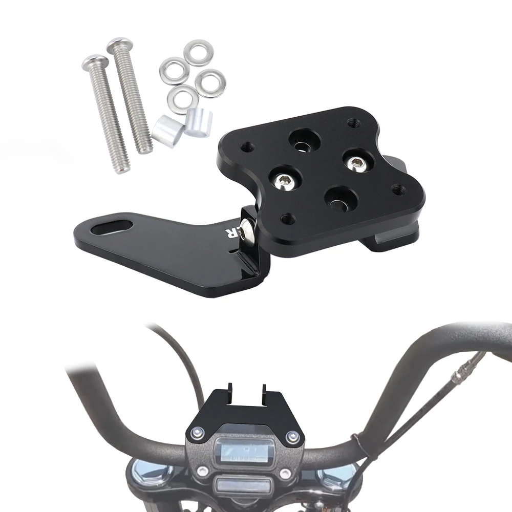 GPS Mount Navigation Bracket Adapter Phone Holder Fit For Harley Davidson Softail Street Bob FXBB 2018-2020 114 FXBBS 2021-2024