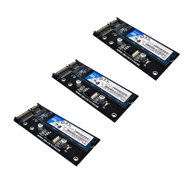 M2 To SATA3 Adapter Card High Efficiency SATA M2.SSD Convert Adapter Card Upgraded SATA 6 Gbps NGFF Adapter