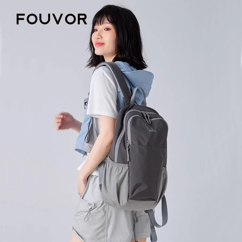 Fouvor Women's Small Backpacks Lightweight Oxford Cloth Waterproof Travel Hiking Backpack Student Teenagers Youth Bags 3068-04
