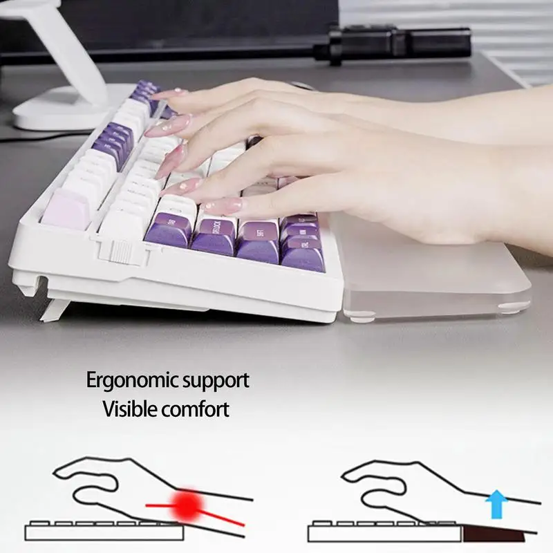 Mous-e Pad With Wrist Rest Keyboard Cloud Antis Slip Ergonomic Offices Typing Protect Relax Wrist Mous Mat Computer Notebook Pad