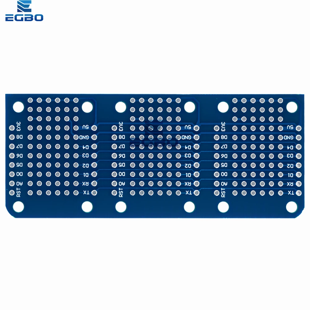 WeMos D1 درع صغير ثلاثي الطبقات |   بروتوبوارد مزدوج الجوانب لنماذج أوليية متوافقة مع Arduino للإلكترونيات التي تصنعها بنفسك
