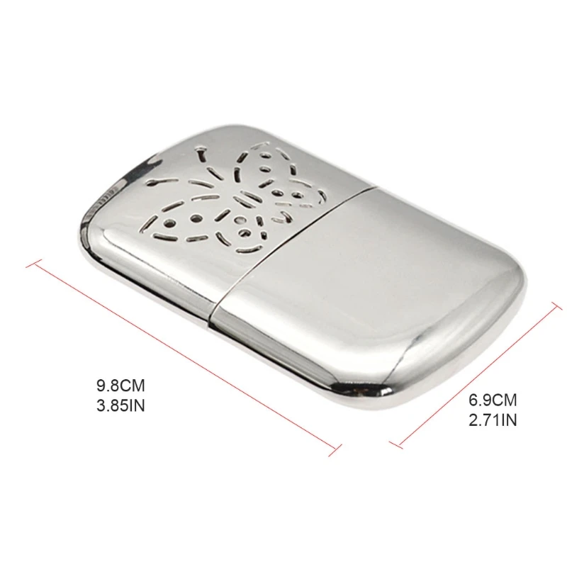 Portable Liquid Fuel Mini Hand Warmer Reusable Furnace Metal Alloy Compact Pocket Handy Winter Heater Burner for Outdoor Fishing