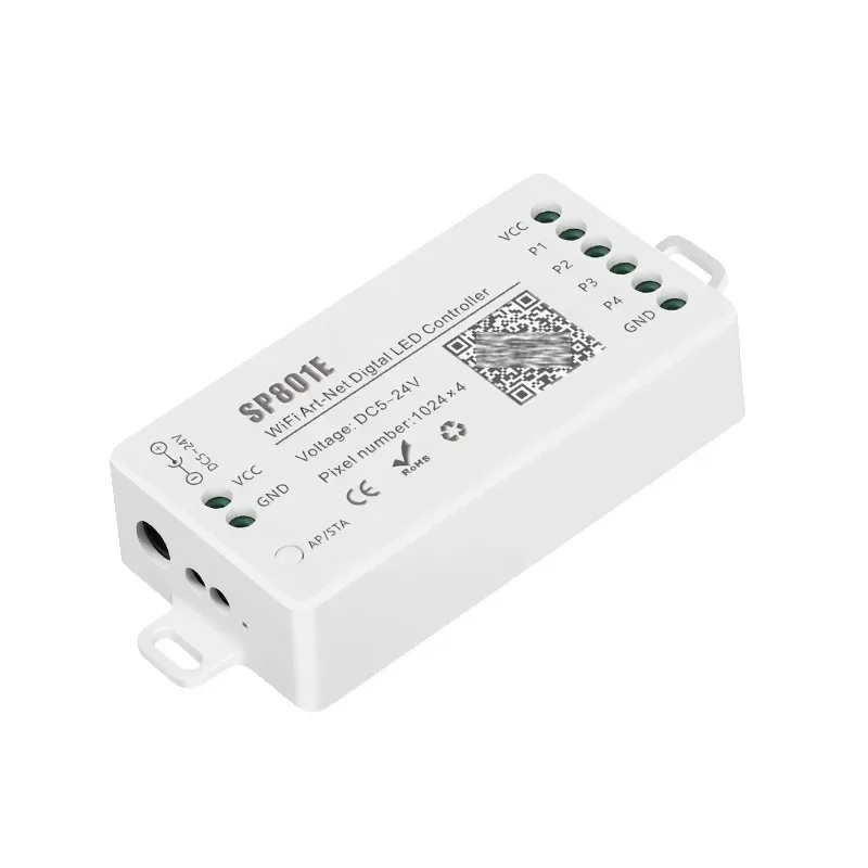 Light strip accessories SP801E full color APP dual mode rectangular lamp WIFI Art-Net controller