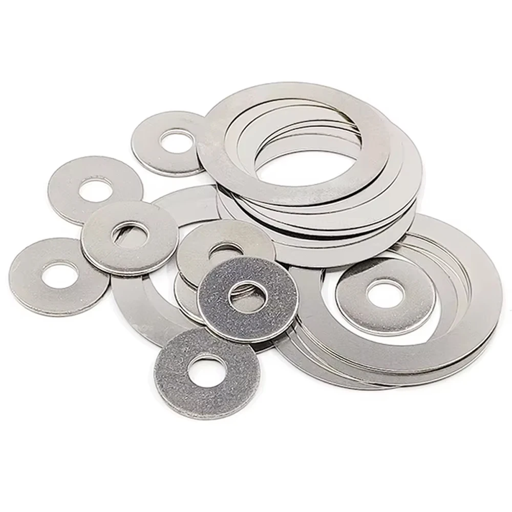 

M45 M48 M50 M60 DIN988 SUS304 Stainless Steel Adjusting Shim Washers Ultra-thin Plain Washer Flat Large Gaskets