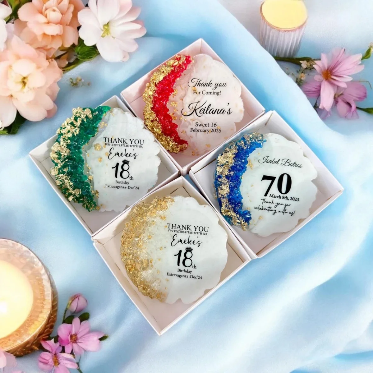 

10 pcs Birthday Party Favors, Custom Resin Magnet, Affordable Birthday Favor for Guests, Keepsake Birthday Gifts, Save the Date