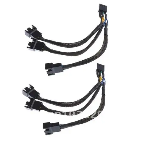 

Motherboard Extension Cable, 4 Pin, 1 to 3 Ways, Splitter, Sleeved Connector, CPU, PWM Fan, Practical Accessories, Tinned Copper