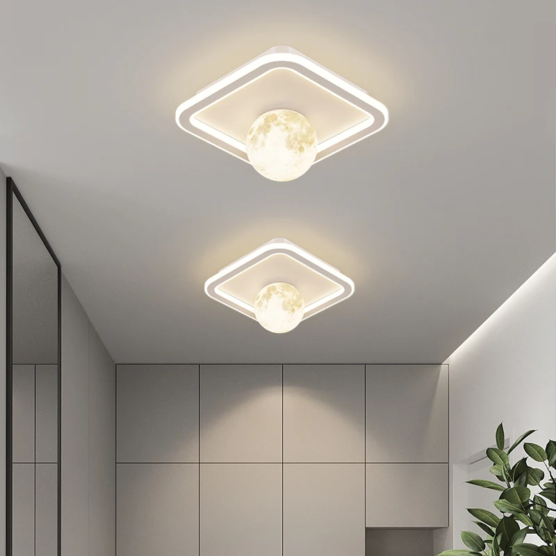 Luces de techo LED modernas para pasillo, lámpara de techo creativa para dormitorio, estudio, decoración del hogar, balcón, lámpara de iluminación de pasillo