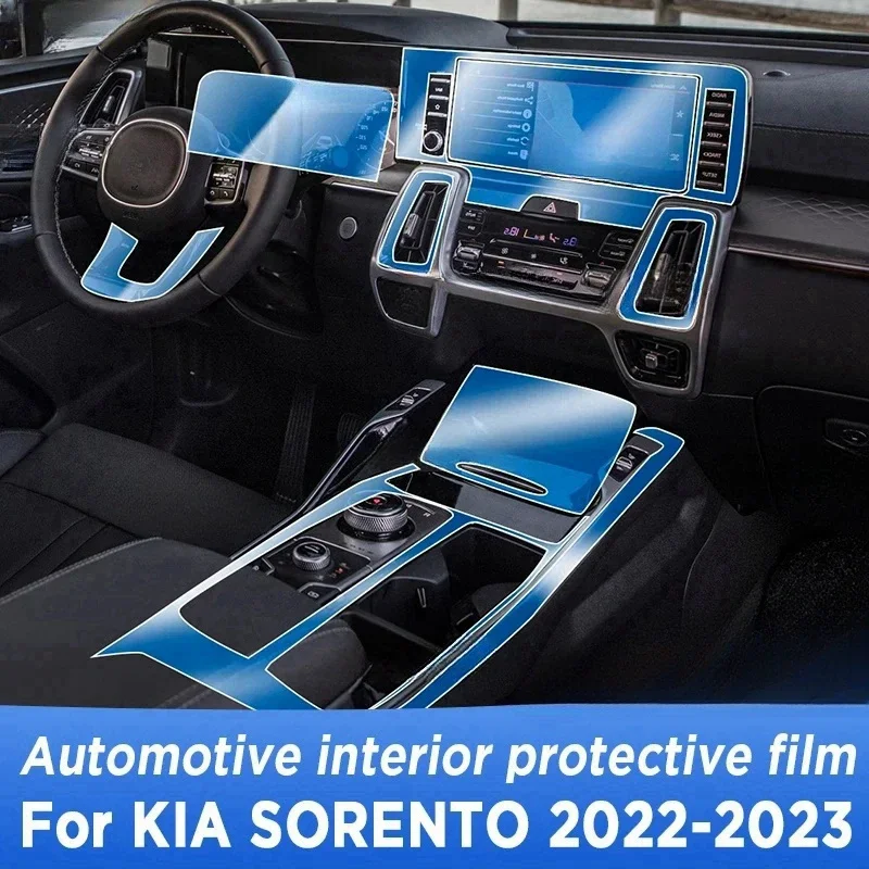 

Anti-scratch Car Accessories Door Center Console Media Dashboard Navigation TPU Protector Film For KIA SORENTO 2022 2023