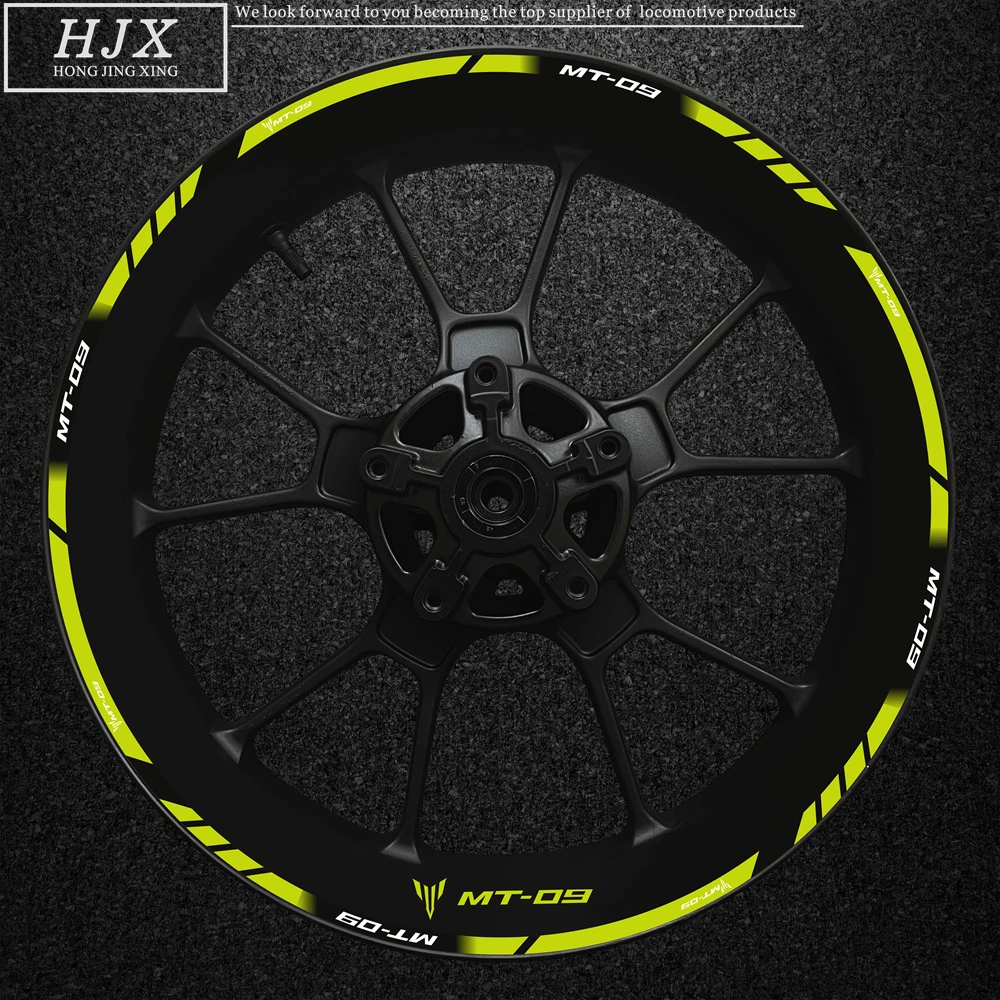 ملصق محور عجلة دراجة نارية ، مناسب لياماها MT09 ، شعار الديكور ، جنوط عجلات التعديل ، ملصقات عاكسة 17 بوصة