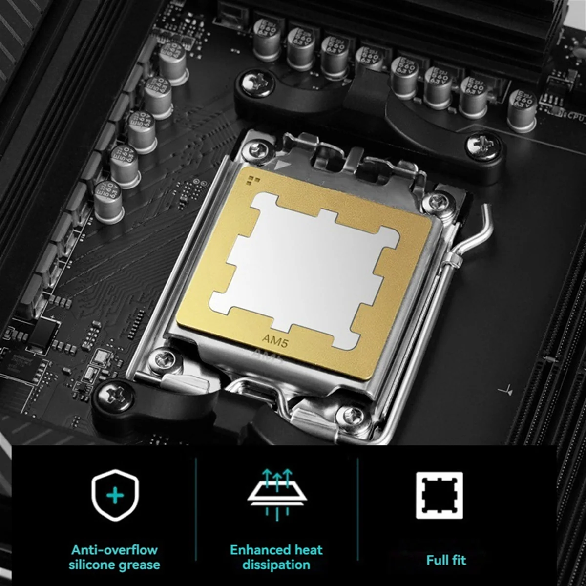 إطار اتصال وحدة المعالجة المركزية AM5 عالي التصنيف نحاسي لـ AMD 7950X 7900X 7700X 7600X