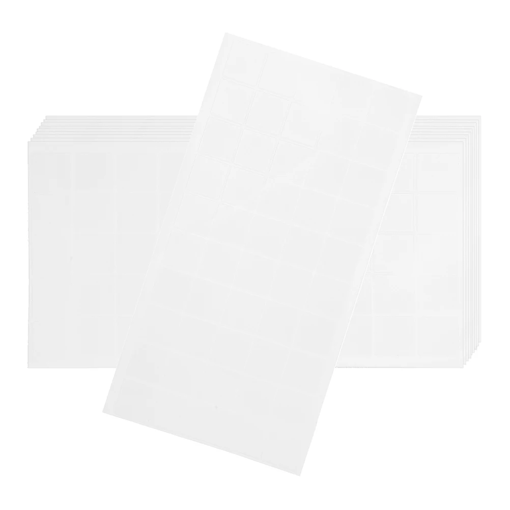 

100 Pcs Double Sided Tape Clear Adhesive Pads Paint Safe Wall Removable Glue Detachable Tapes Photo Wall Stickers Scrapbooks