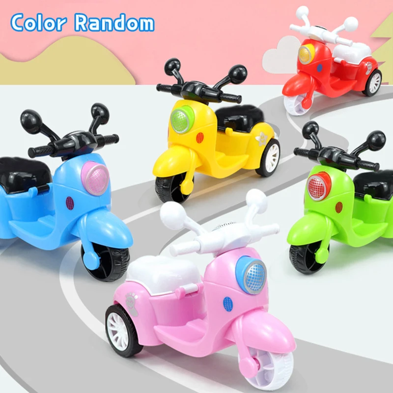 Pull Back Motorcycle Inertia Miniature Motorbike Model Interactive Toys Cartoon Vehicle Model Kids Educational Toys