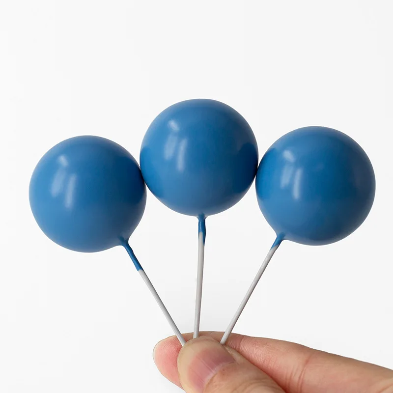 36 Stück blaue Kugeln Kuchendeckel weiße Wolke Boho Kuchendekorationen für Bär Geburtstag Babyparty Taufe Cupcake Topper Kuchendekoration – Detail 40