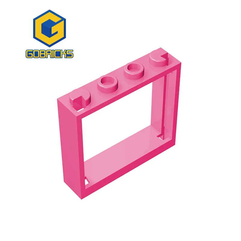 Gobricks 10pcs Parts FRAME 1x4x3 Window Compatible With 60594 Children\'s Toys Assembles Building Blocks Technical 2022