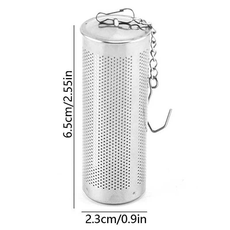 Tea Infuser Tea Ball Tea Leaves Mesh Strainers Stainless Steel Particle Filters Chain With Hook Spice Filters Kitchen Accessorie