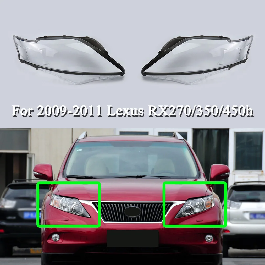 

Fit For 2009-2011 Lexus RX270 RX350 RX450h Headlight Lens Cover Transparent