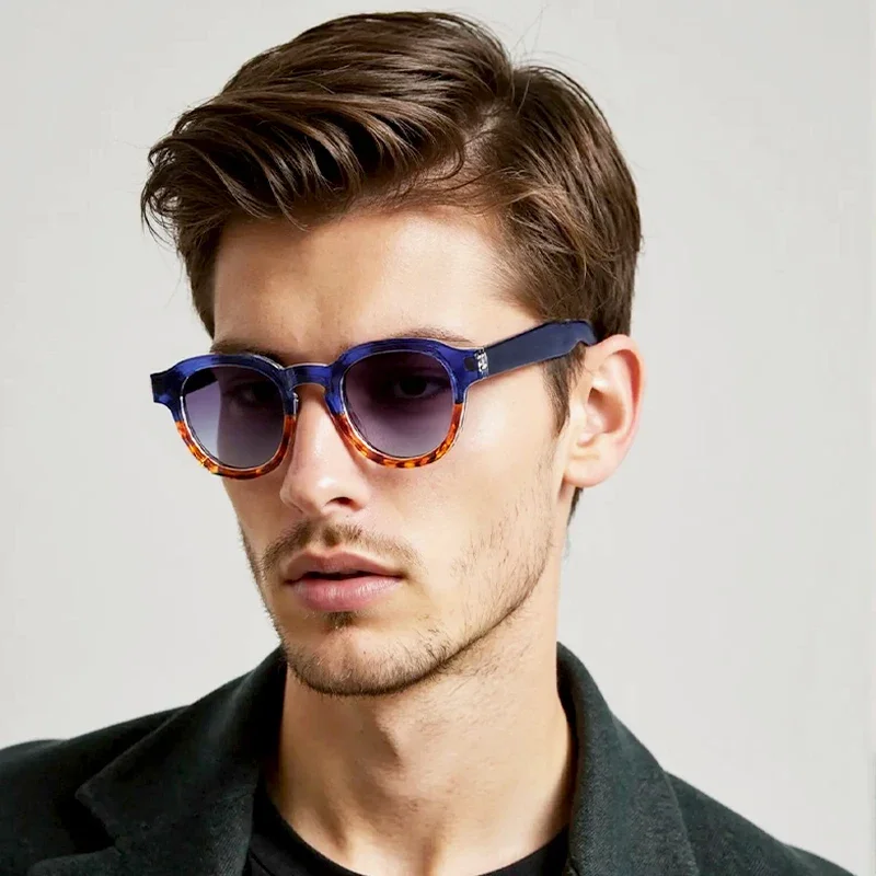 

HBK Retro Fashion Men's Sunglasses Polarized Round Personalized Design Women's Sun Glasses Travel Party Holiday Gift Glasses