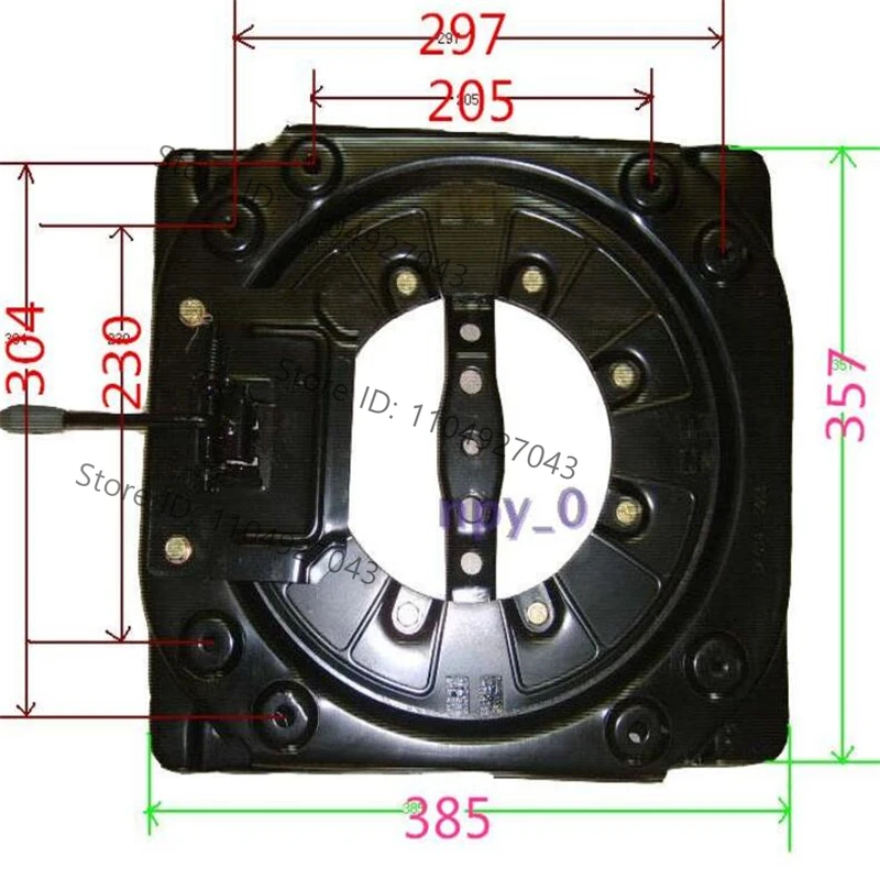 Car seat  Rotatable front and rear moving device full seat refitting rotator and slide combination device