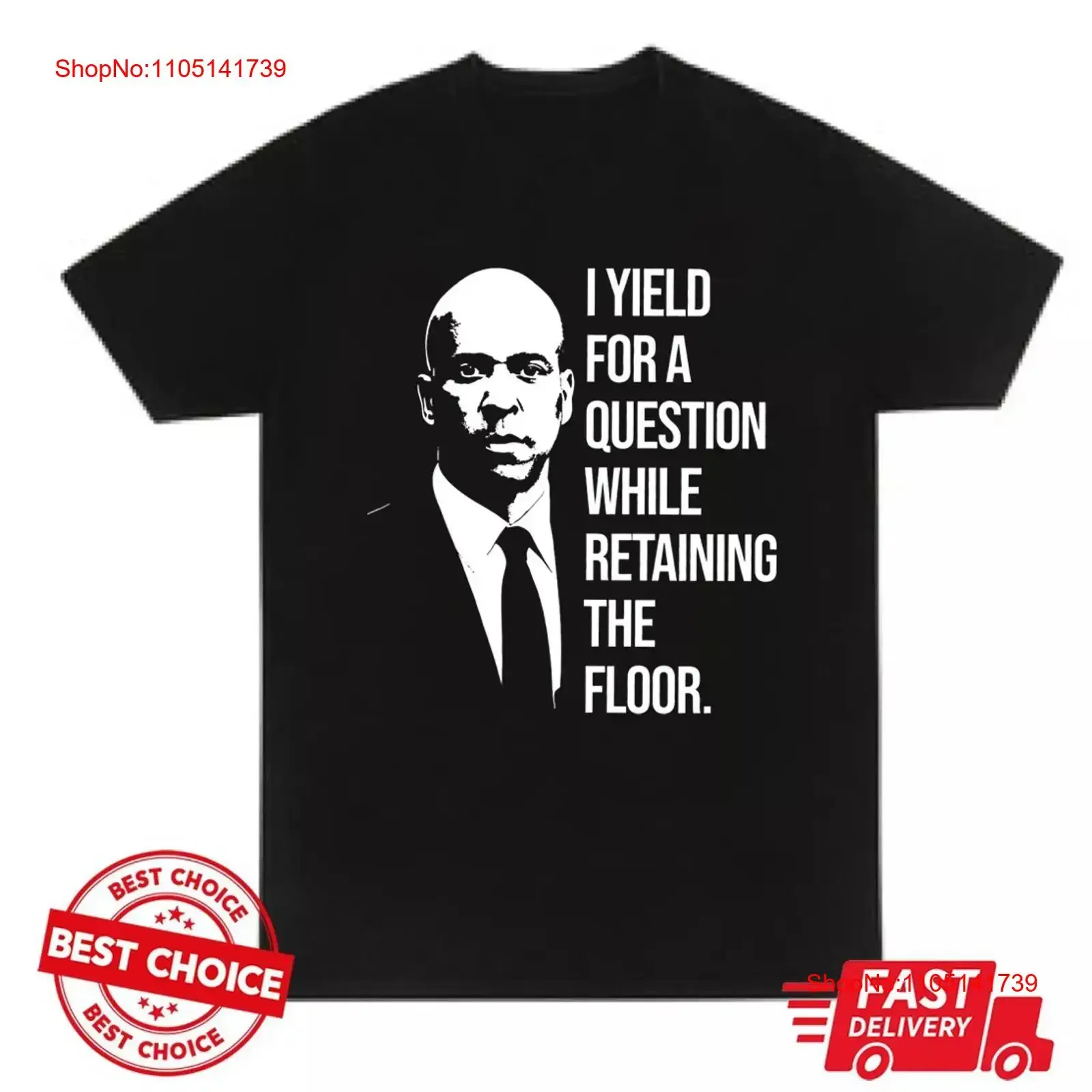 

I Will Yield For A Question While Retaining The Floor Speech Black T Shirt vintage Washed Soft designer clothes Comfortable